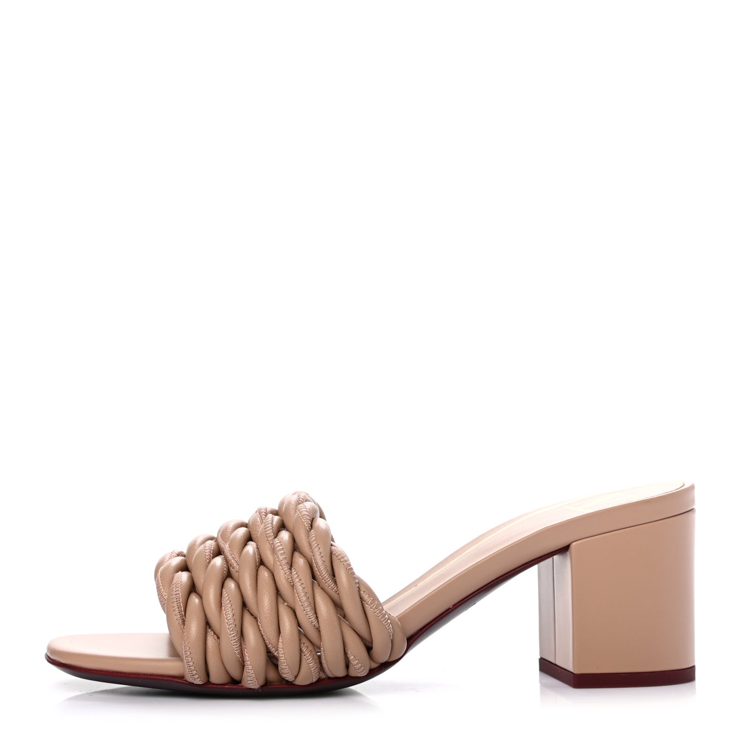 Nappa Rope 60mm Slide Sandals 35.5 Rose Cannelle