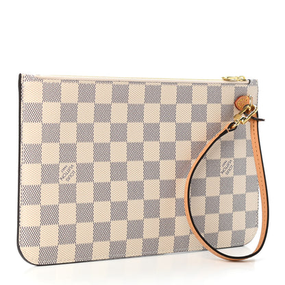 Louis Vuitton Damier Azur Braided Neverfull MM GM Pochette 2 of 4