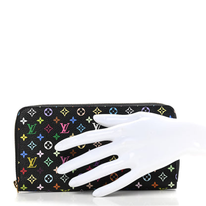 Louis Vuitton Monogram Multicolor Zippy Wallet Black Grenade 2 of 7