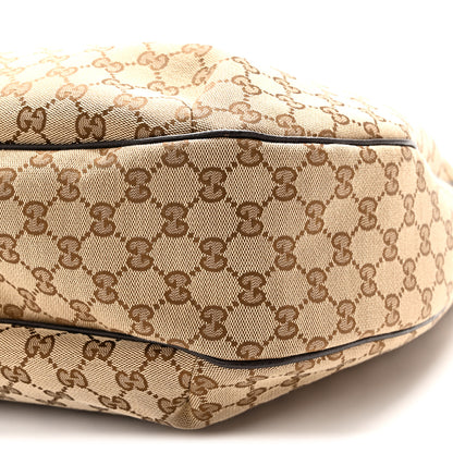 Gucci Monogram Large New Ladies Web Hobo Dark Brown 10 of 10