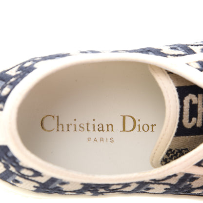 Christian Dior Canvas Oblique Walk'N'Dior Low Top Sneakers 36.5 Deep Blue 8 of 10