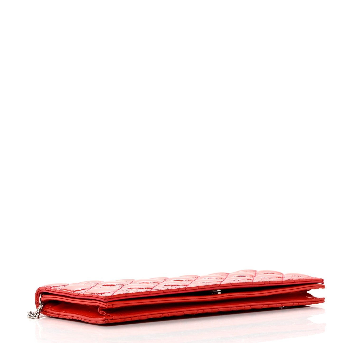 Patent Cannage Lady Dior Convertible Clutch Red