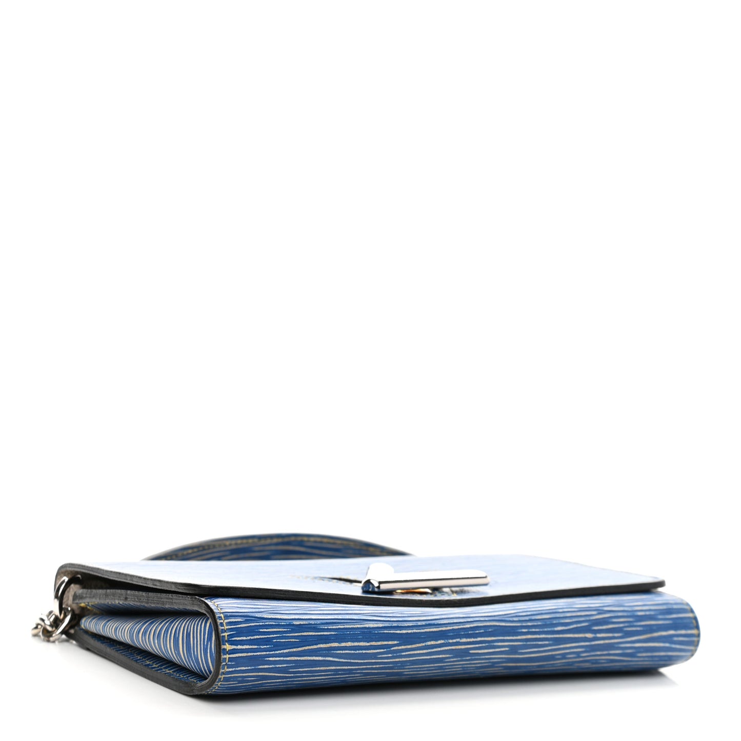 Epi Twist Chain Wallet Denim Light