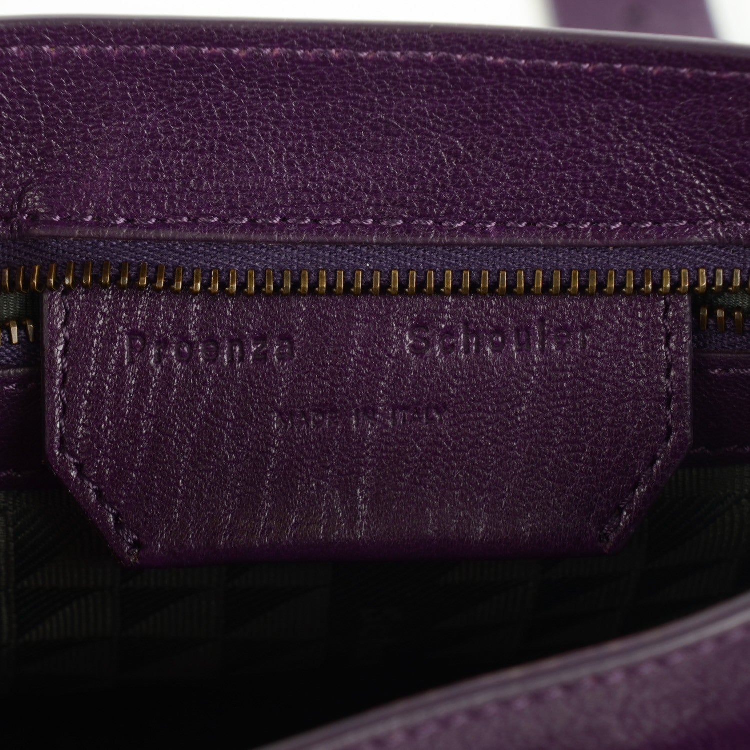 Proenza Schouler Lambskin PS1 Pouch Messenger Grape Jam 13 of 13