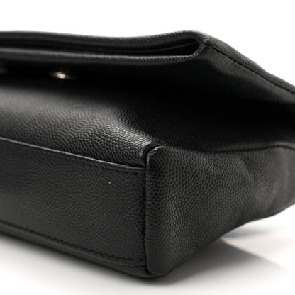 Saint Laurent Grain De Poudre Monogram Toy West Hollywood Fold-Over Bag Black 9 of 10