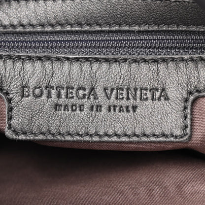 Bottega Veneta Nappa Intrecciato  Messenger Bag Grey Black 6 of 10