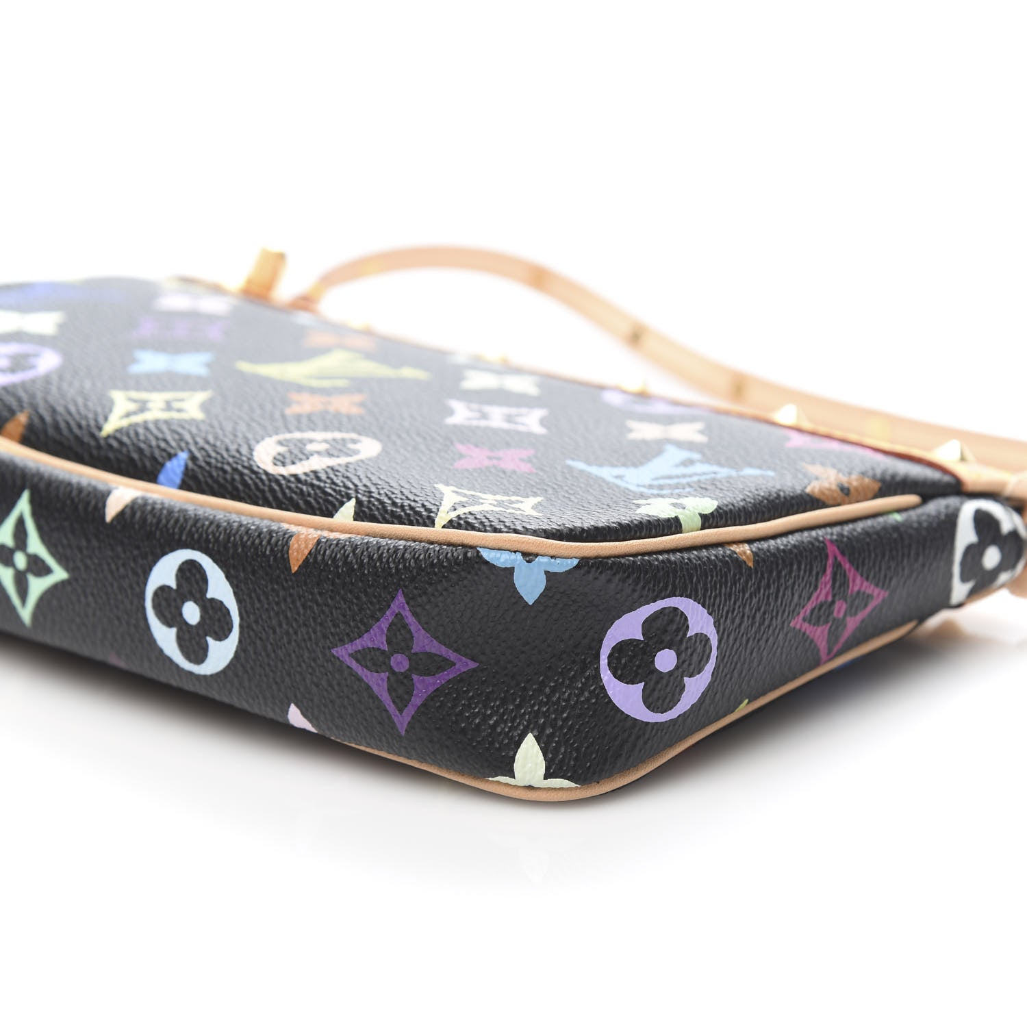 Louis Vuitton Monogram Multicolor Pochette Accessories Black 9 of 11