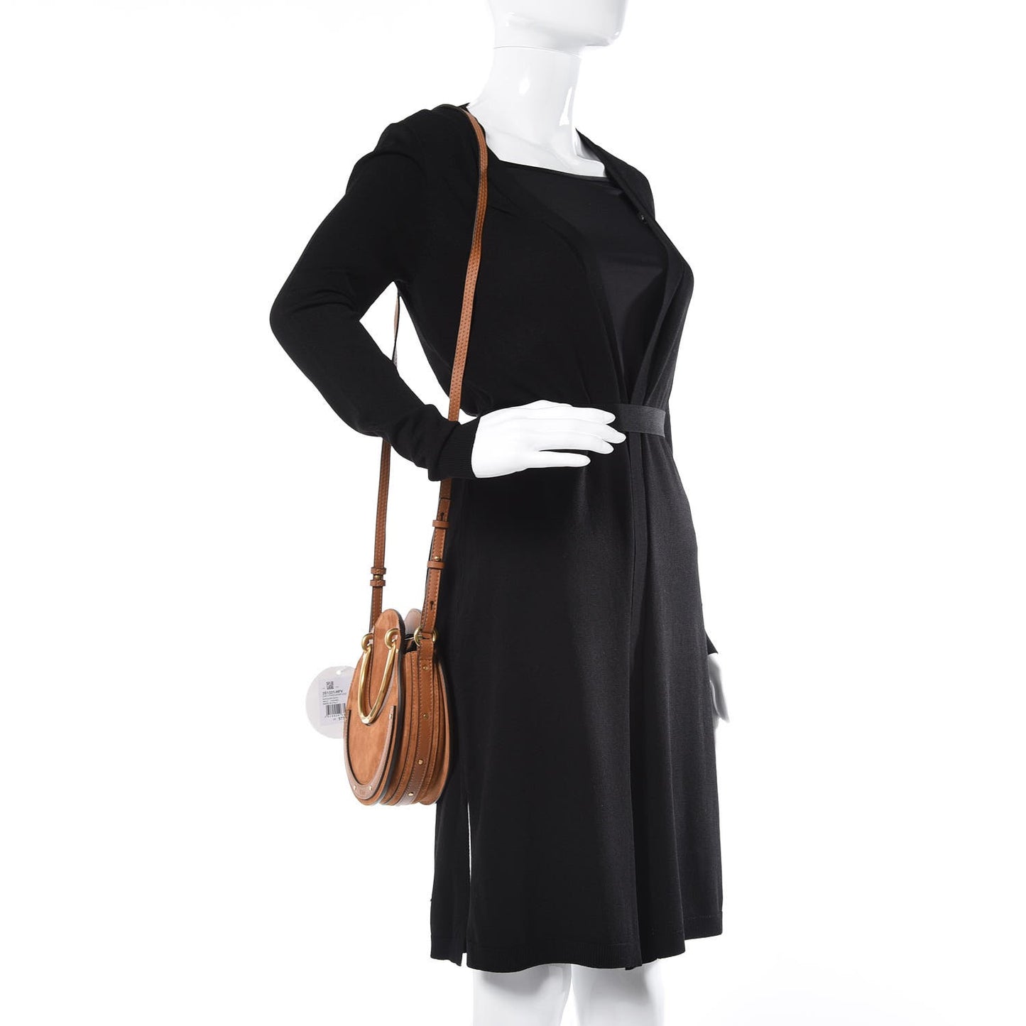 Calfskin Suede Small Pixie Bag Caramel