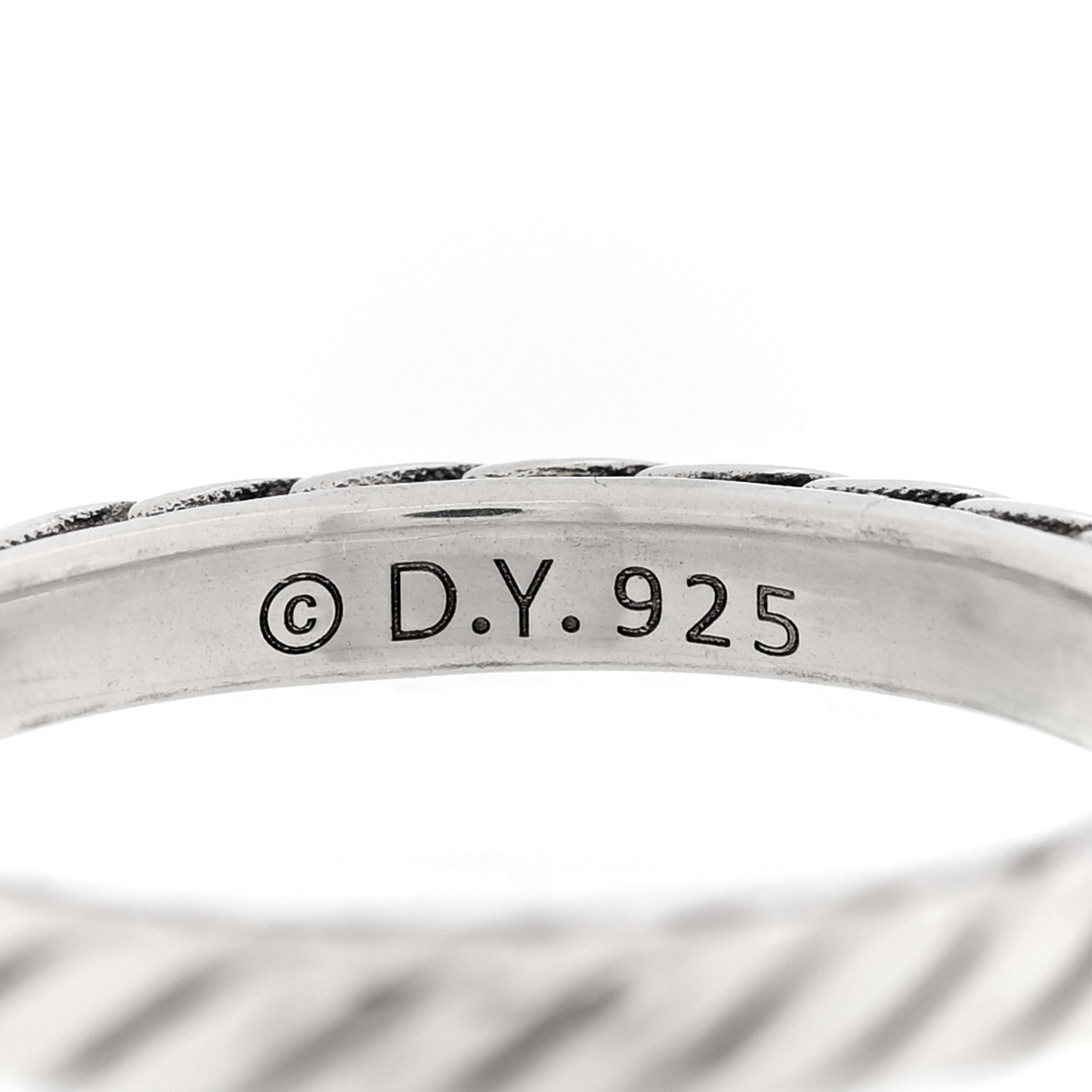 Sterling Silver Cable Classics Band Ring 52 6
