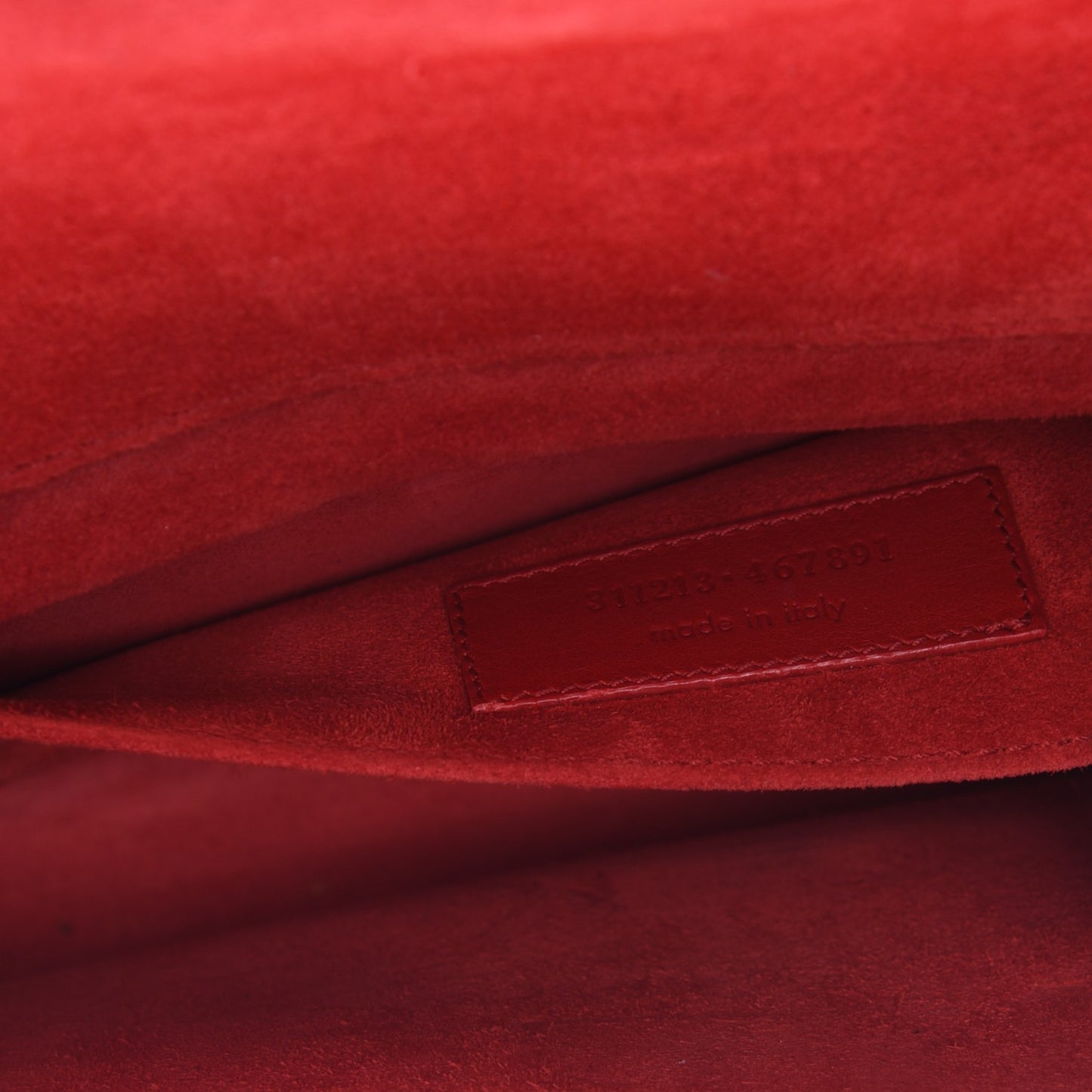 Calfskin Classic Y Ligne Clutch Red