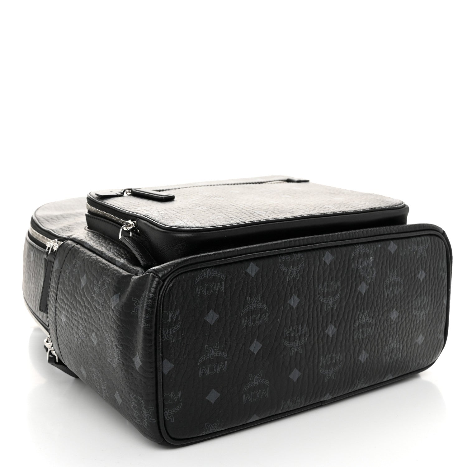 MCM Visetos Medium Stark Backpack Black 4 of 10