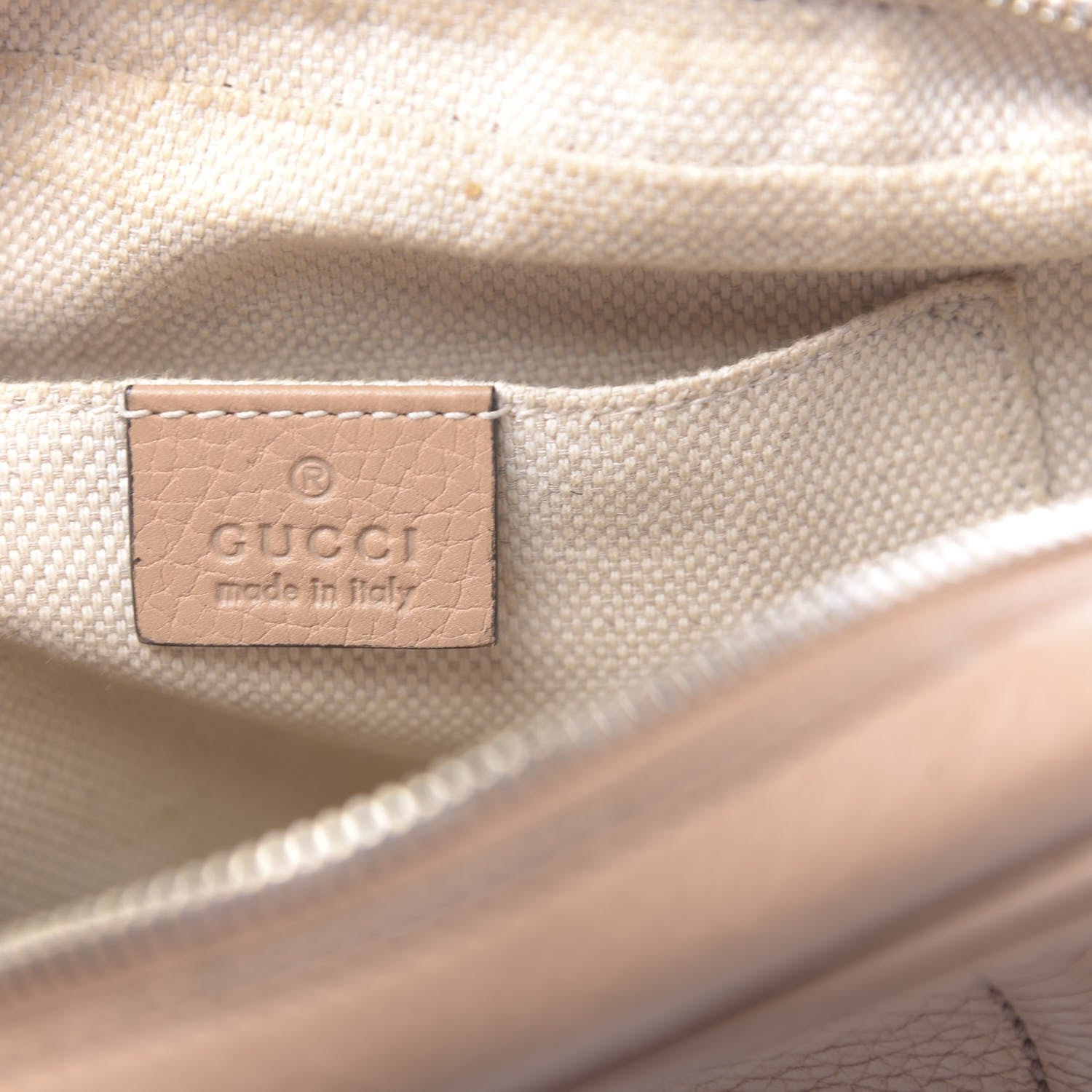 Gucci Pebbled Calfskin Small Soho Disco Bag Rose Beige 6 of 12