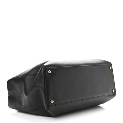 Chanel Calfskin Cerf Executive Shopper Tote Black 4 of 17