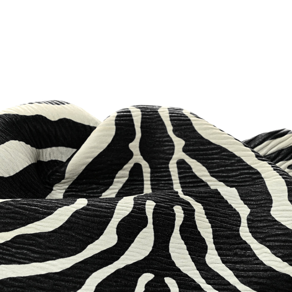 Bottega Veneta Nappa Zebra Print The Pouch Oversized Clutch White Black 8 of 10