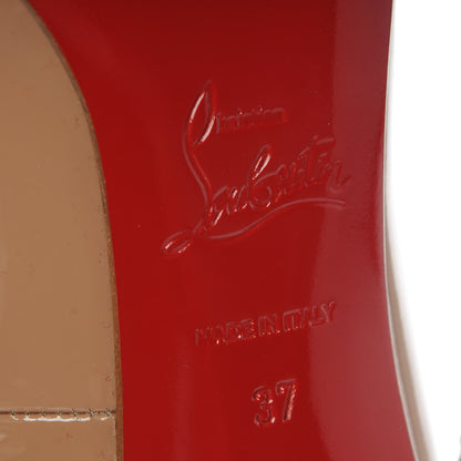 Christian Louboutin Patent Pigalle 100 Pumps 37 Nude 6 of 8