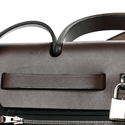 Hermes Toile Vache Hunter Herbag Zip 31 PM Black Ebene 10 of 10