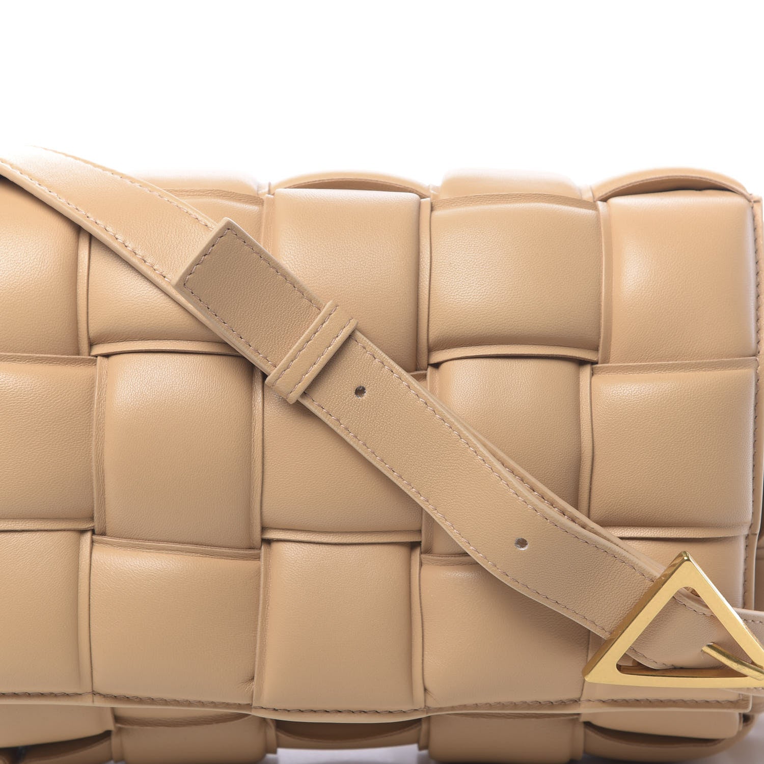 Bottega Veneta Nappa Maxi Intreccio Padded Cassette Crossbody Bag Almond 9 of 9
