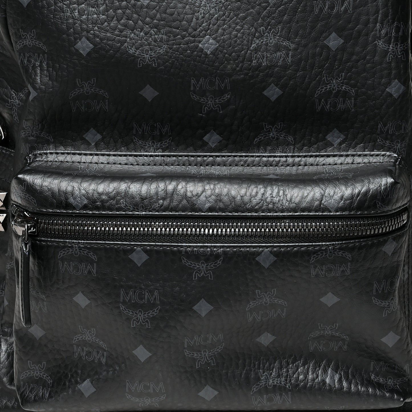 Visetos Medium Side Studs Stark Backpack Black