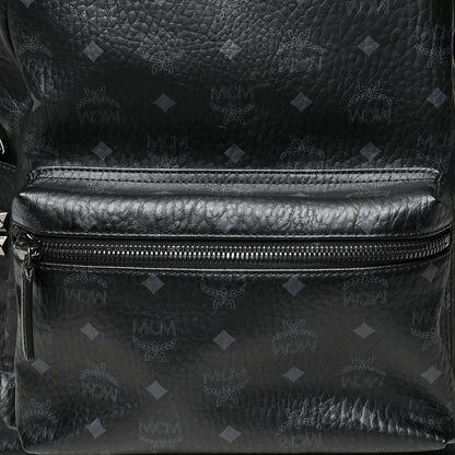 MCM Visetos Medium Side Studs Stark Backpack Black 8 of 12
