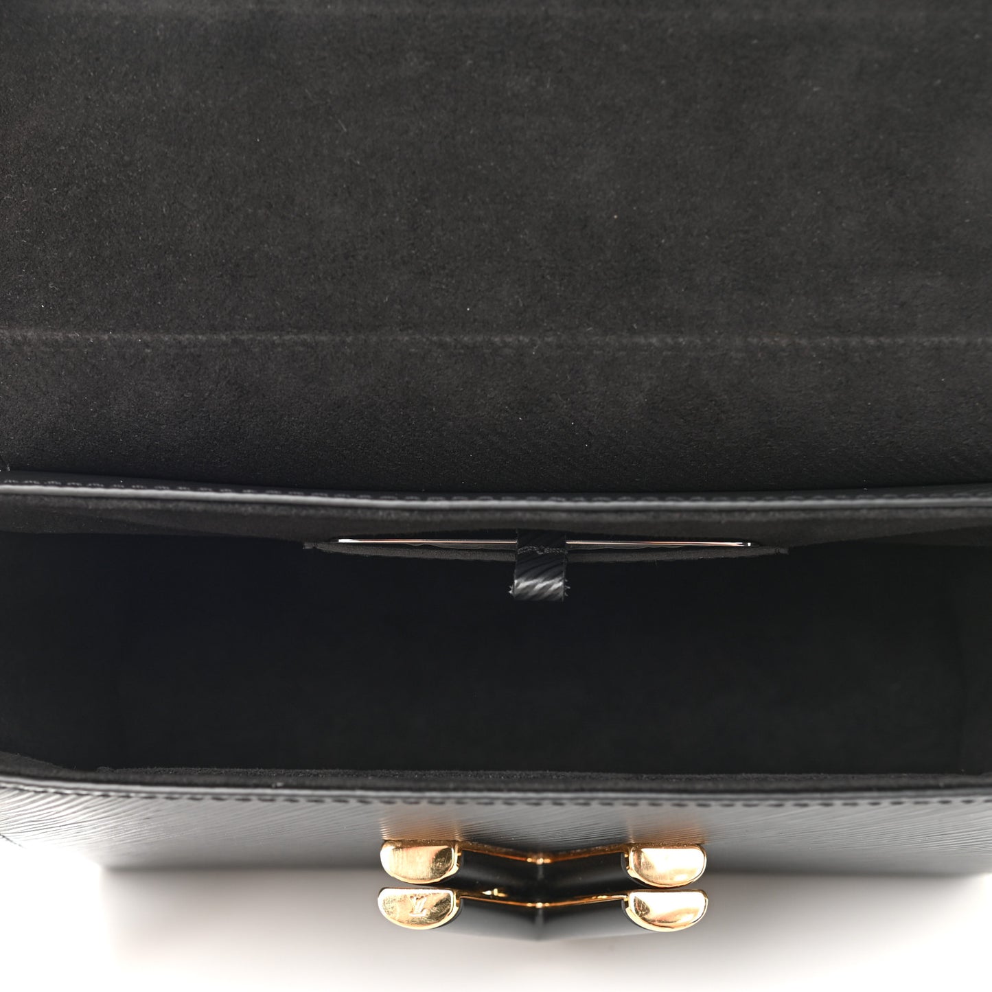 Epi Twist Shoulder Bag MM Matte Black Gold