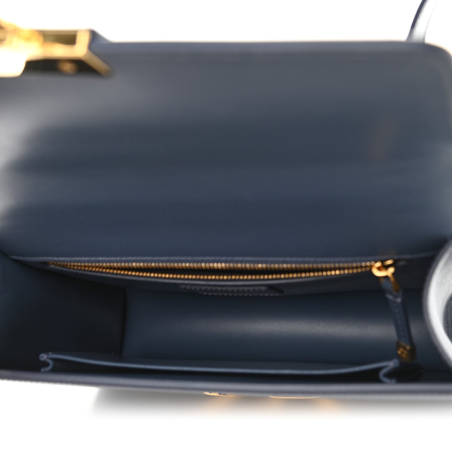 Smooth Calfskin 30 Montaigne Flap Bag Blue
