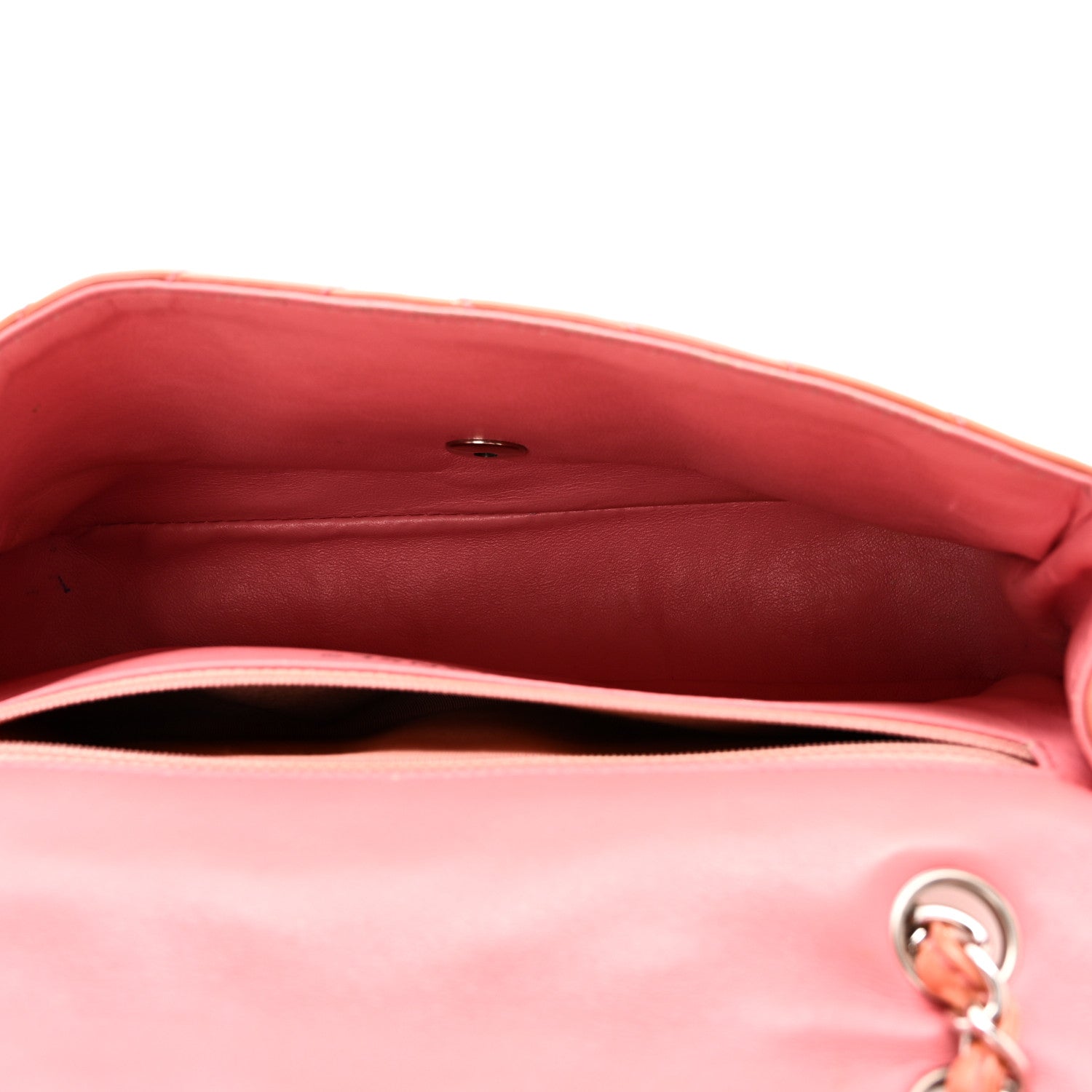 Chanel Patent Chevron Quilted Medium Single Flap Pink 5 of 11