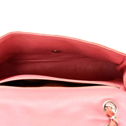 Chanel Patent Chevron Quilted Medium Single Flap Pink 5 of 11