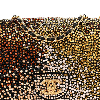 Chanel Lambskin Crystal Flap Black Multicolor 8 of 11