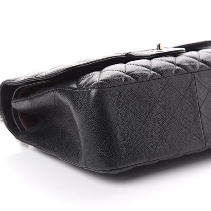 Chanel Caviar Quilted Jumbo Double Flap Black 8 of 9