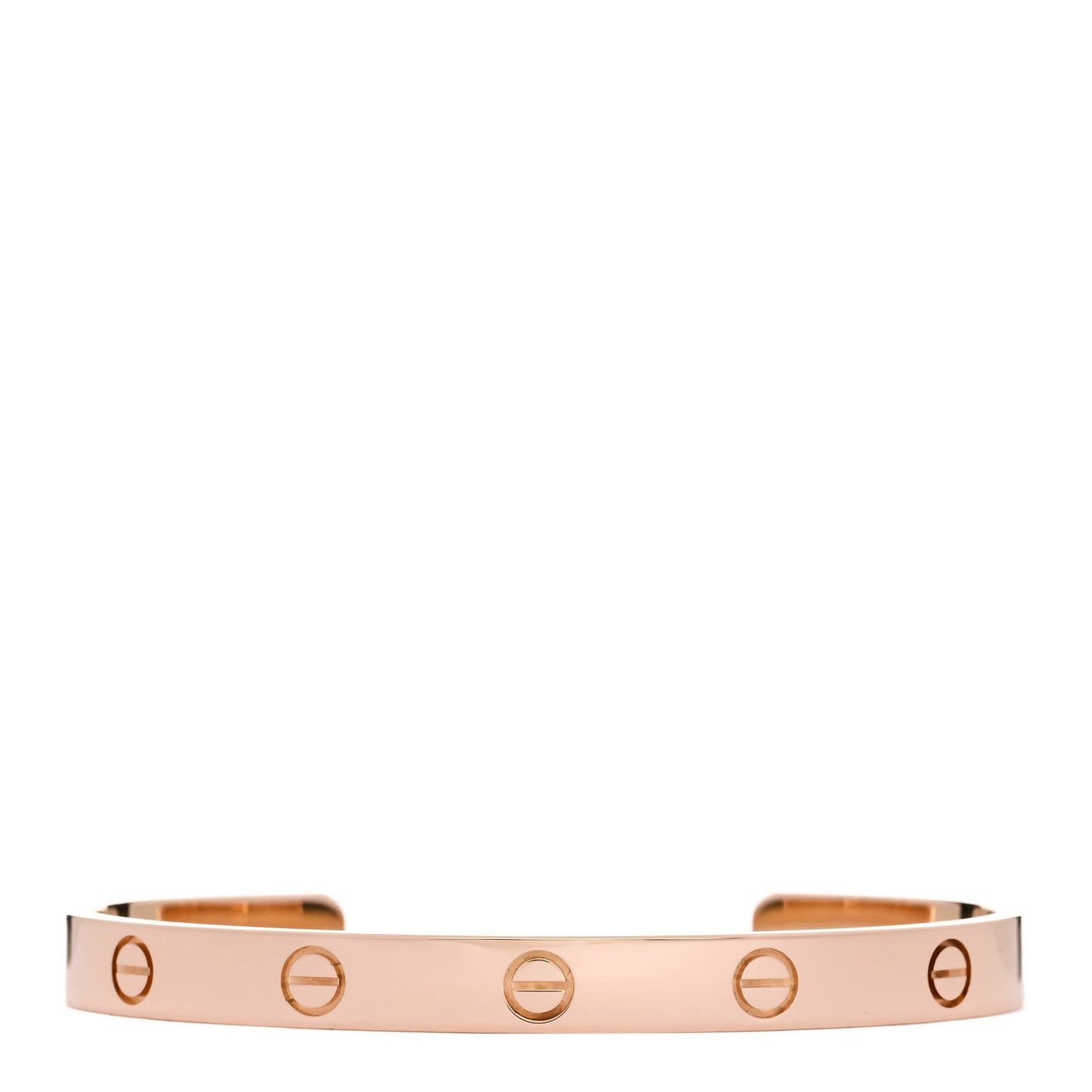 18K Pink Gold LOVE Cuff Bracelet 18
