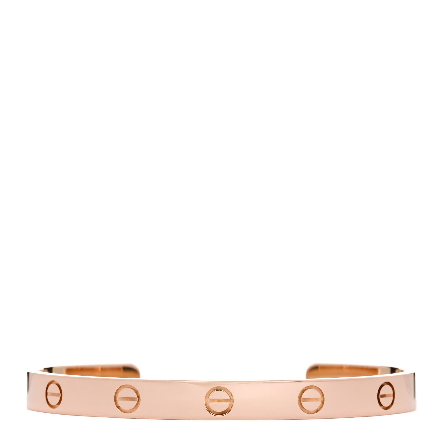 Cartier 18K Pink Gold LOVE Cuff Bracelet 18 1 of 4