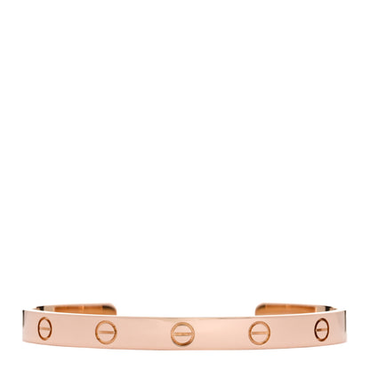 Cartier 18K Pink Gold LOVE Cuff Bracelet 18 1 of 4
