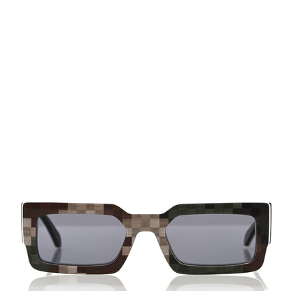 Louis Vuitton Acetate Damier Camouflage LV Clash Sunglasses Z2399W 2 of 8