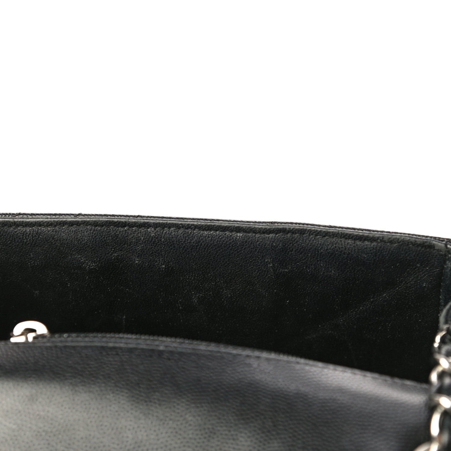 Chanel Caviar Chevron Quilted Mini Square Flap Black 12 of 17