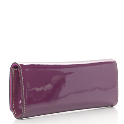 Gucci Patent Romy Clutch Purple 3 of 7