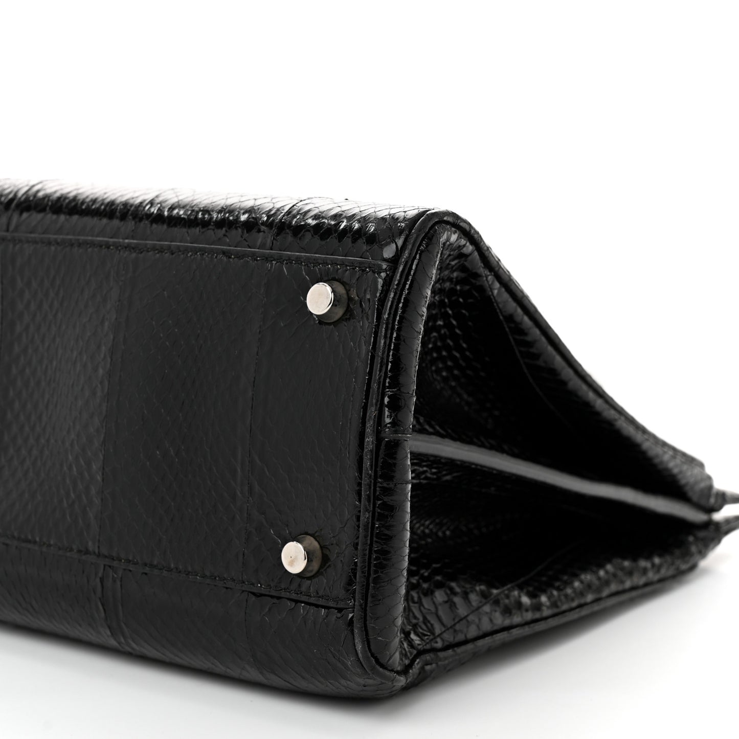 Elaphe Medium Zumi Top Handle Bag Black