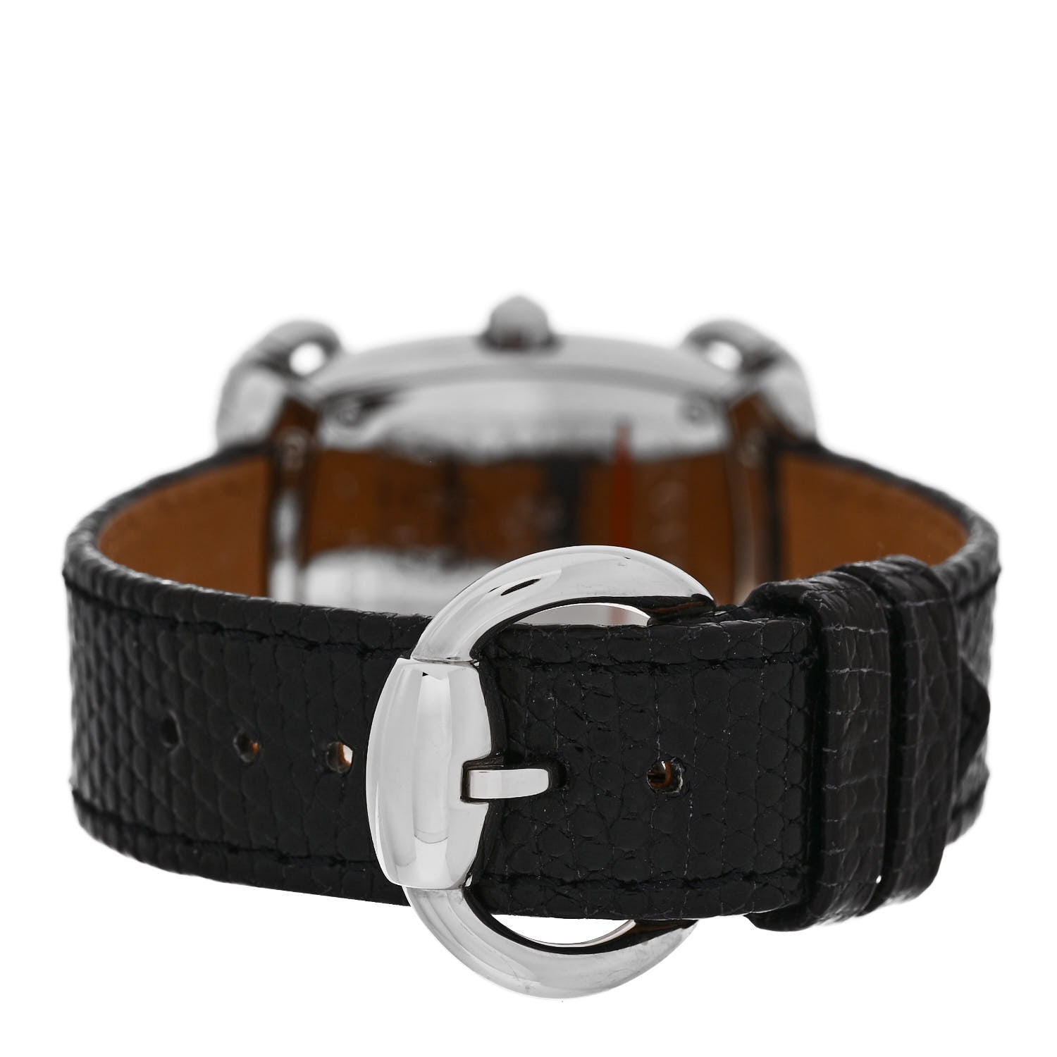 Gucci Stainless Steel Lizard Diamond 28mm Horsebit Quartz Watch Black 3 of 4