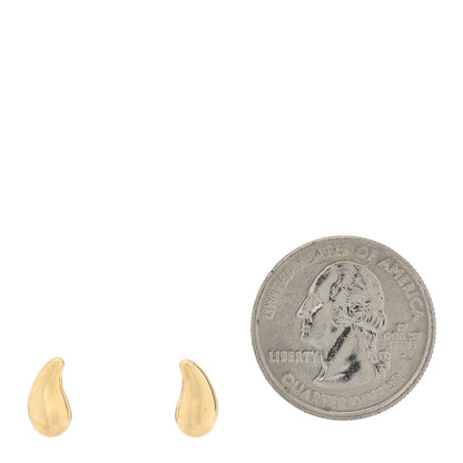 Tiffany 18K Yellow Gold 10mm Elsa Peretti Teardrop Earrings 2 of 4