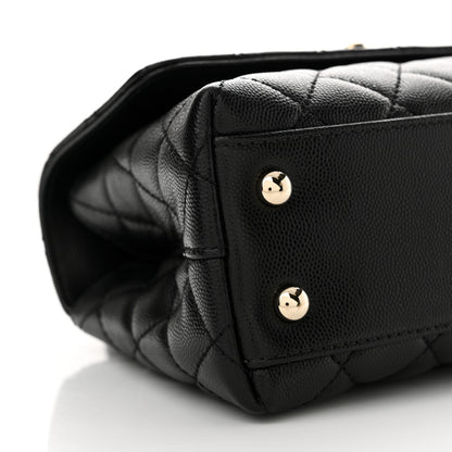 Chanel Caviar Quilted Mini Coco Handle Flap Black 9 of 10