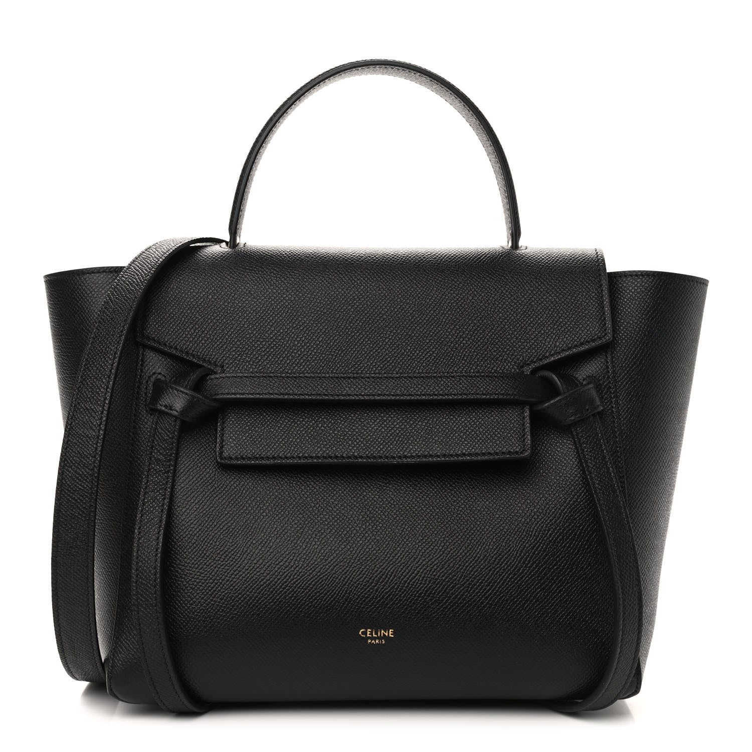 Celine Grained Calfskin Micro Belt Bag Black 1 of 10