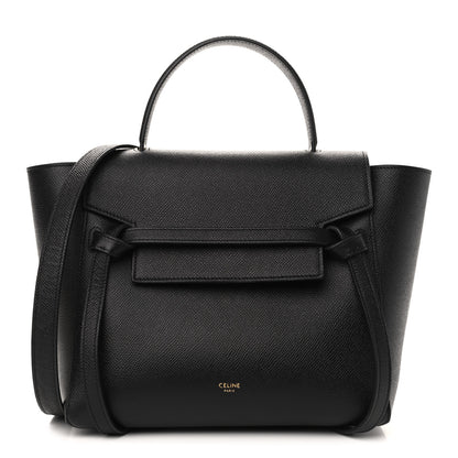 Celine Grained Calfskin Micro Belt Bag Black 1 of 10
