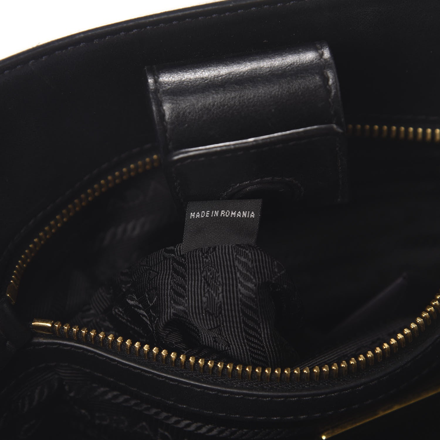 Prada Saffiano Soft Calfskin Small Zippered Tote Black 7 of 12