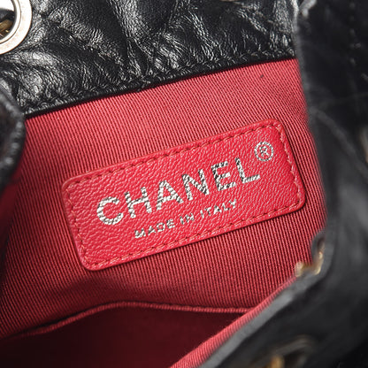 Chanel Aged Calfskin Quilted Gabrielle Backpack Black 6 of 9