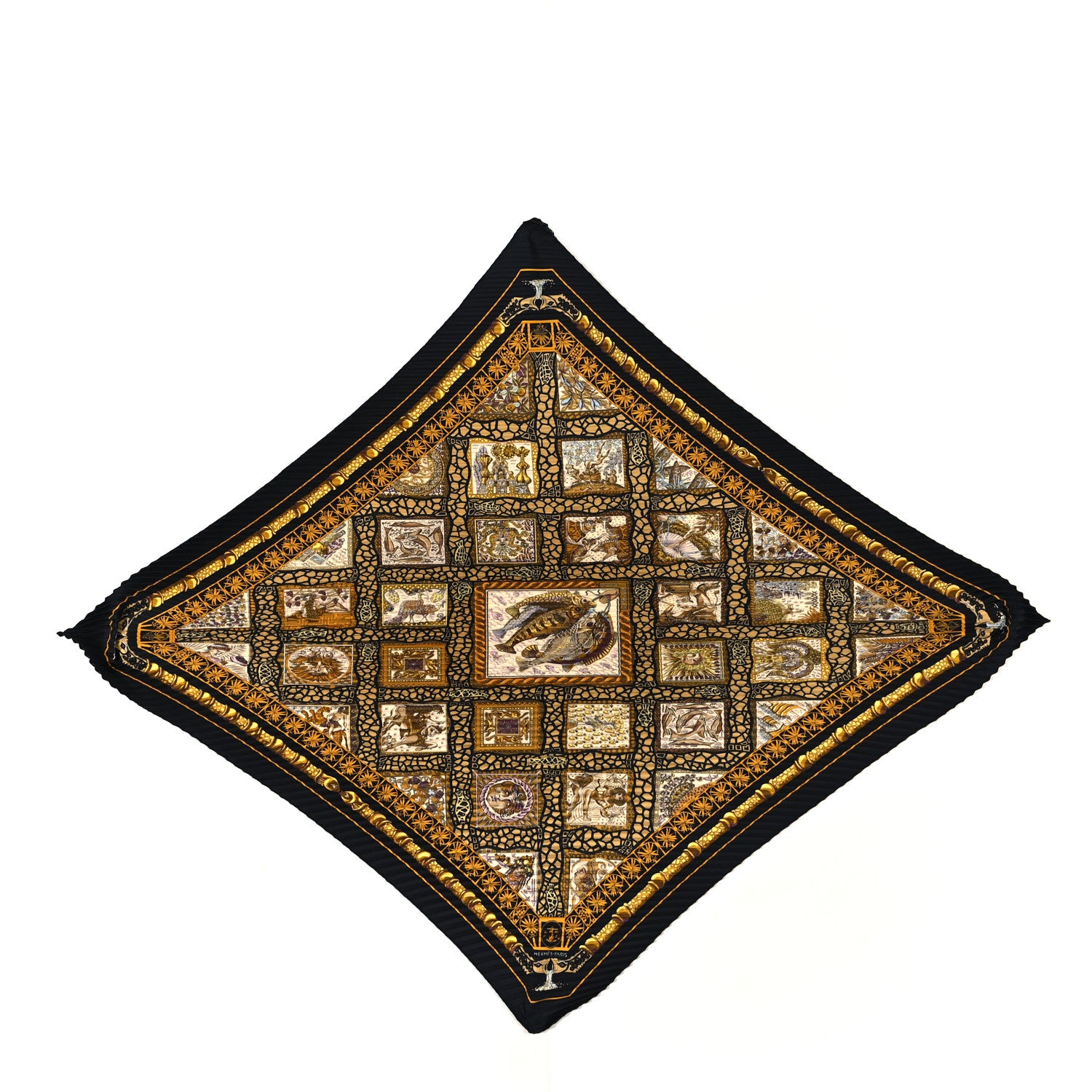 Hermes Silk Plisse Scarf 90 1 of 4