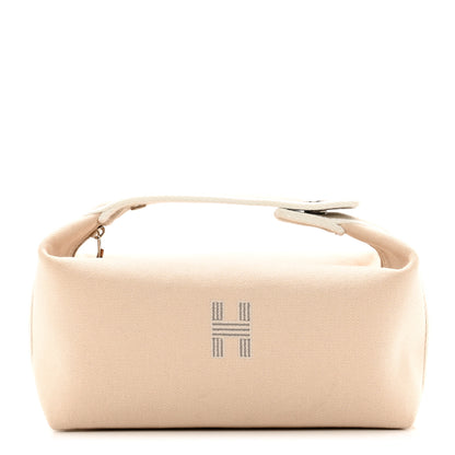 Hermes Canvas Small Bride-A-Brac Pouch Natural 1 of 6