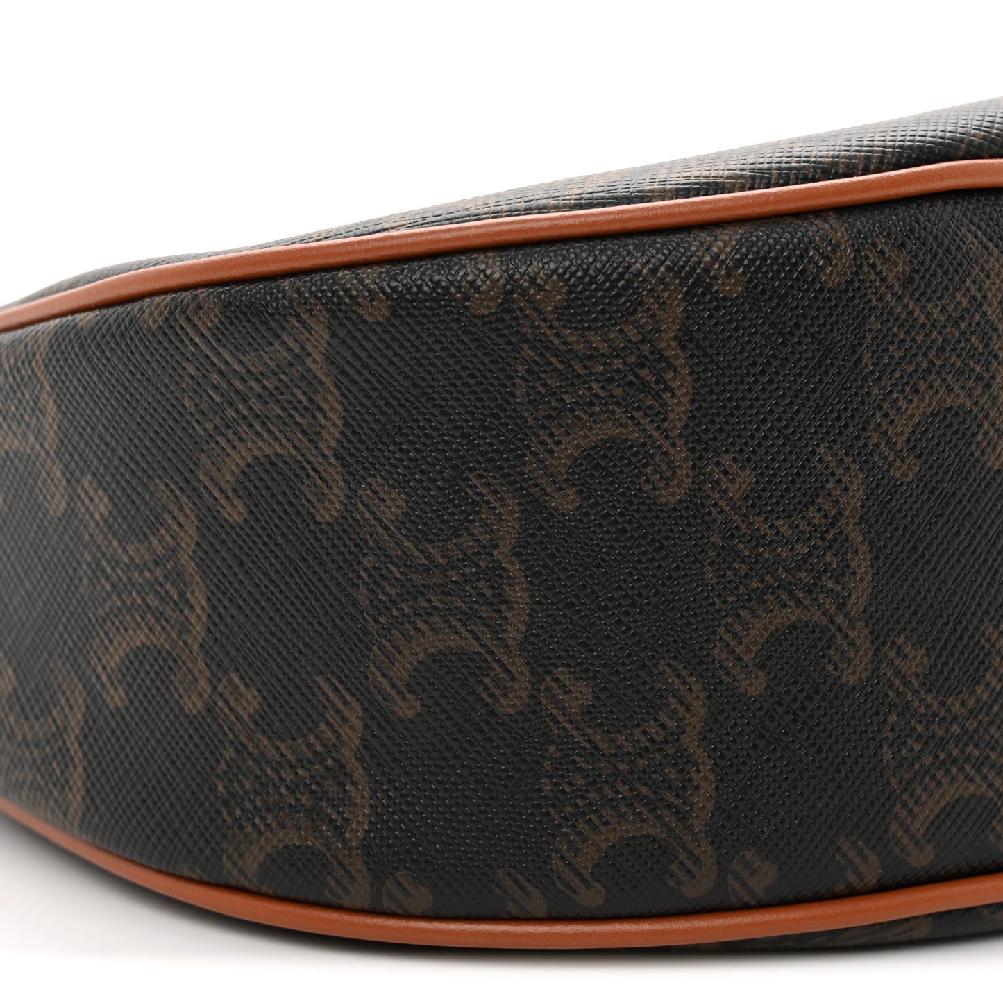 Triomphe Canvas Calfskin Ava Shoulder Bag Tan