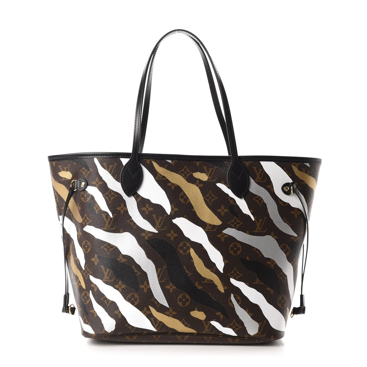 X LOL Monogram Neverfull MM Gold Silver
