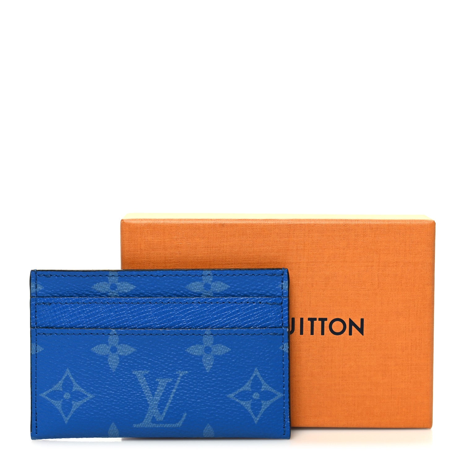 Louis Vuitton Taigarama Porte-Cartes Double Card Holder Blue 8 of 8