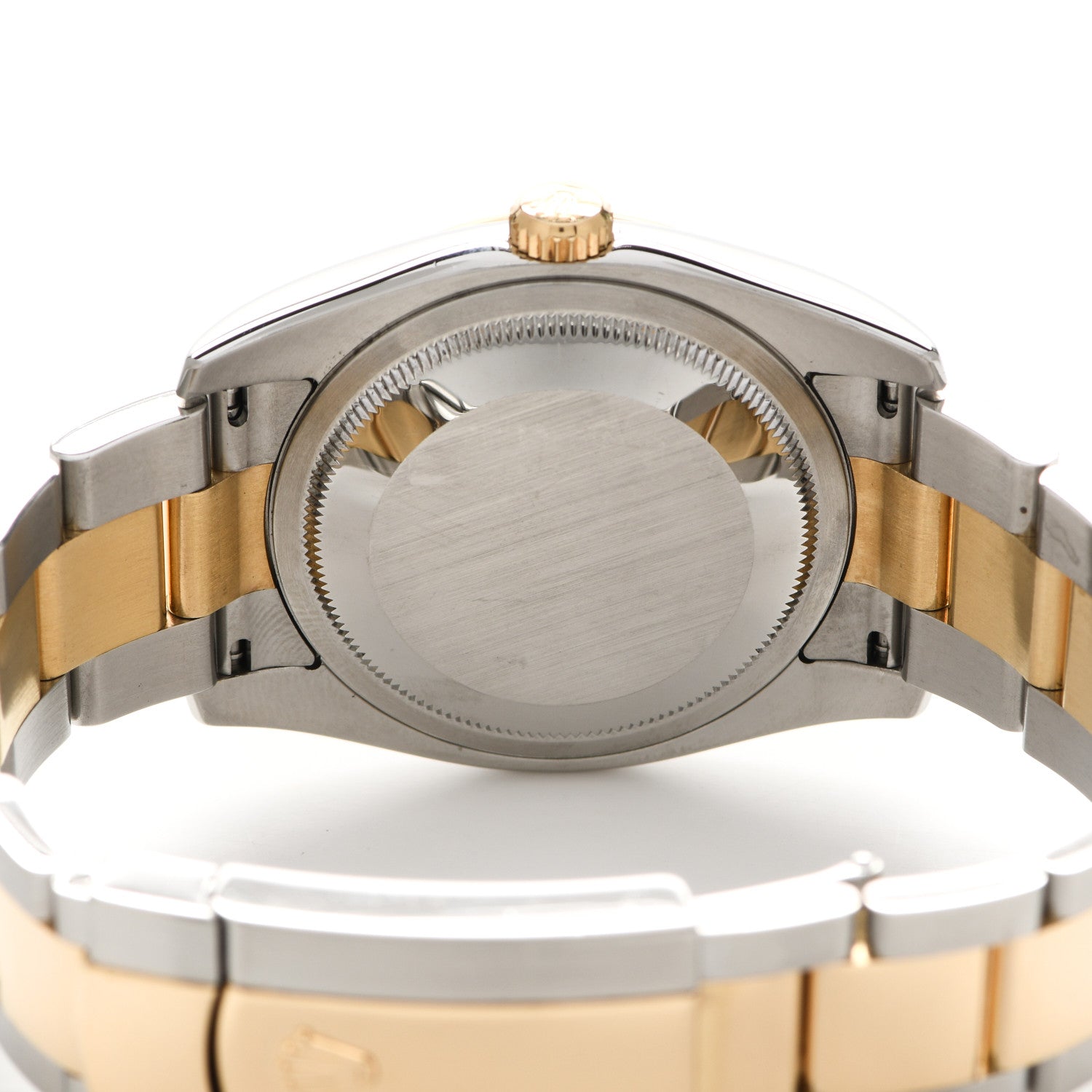 Rolex Stainless Steel 18K Yellow Gold Diamond 36mm Oyster Perpetual Datejust Watch Silver 116233 4 of 5