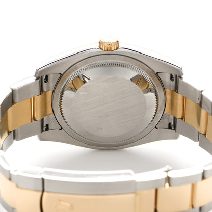 Rolex Stainless Steel 18K Yellow Gold Diamond 36mm Oyster Perpetual Datejust Watch Silver 116233 4 of 5